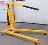 Swing reach is 0" to 39¾". Steel construction. Painted finish. Unit is designed for vertical lifting only.