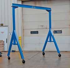 FIXED STEEL GANTRY CRANES - KNOCKDOWN series FHSN KNOCKDOWN DESIGN ALLOWS FOR COMPLETE CRANE DISASSEMBLY FOR LOWER FREIGHT AND TRANSPORTATION COSTS FACTORY INSTALLED OPTION ONLY Fixed Steel Gantry