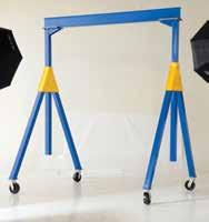 Requires assistance from fork truck to set-up. Do not move units while loaded. Painted blue finish. Caster options are located on the bottom of page F2.