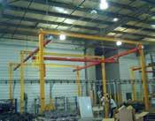 Adjustable Height Aluminum Gantry Cranes with Pneumatic Casters The Adjustable Height Aluminum Gantry Crane are ideal for the manufacturing and maintenance facilities.