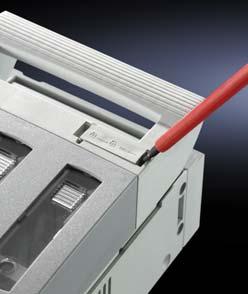 This feature supports system-compatible integration into the RiLine contact hazard protection concept with base tray.