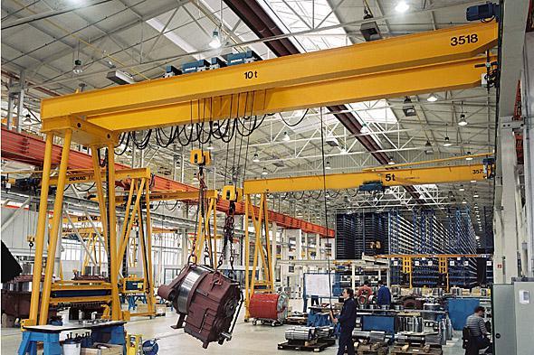 Semi-Gantry Crane Semi Gantry Crane compared with electric single-girder crane, save investment and space, compared with electric hoist gantry crane, save the production space, therefore