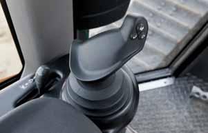 The decelerator pedal can be set to either reduce travel speed only or both travel and engine speed.