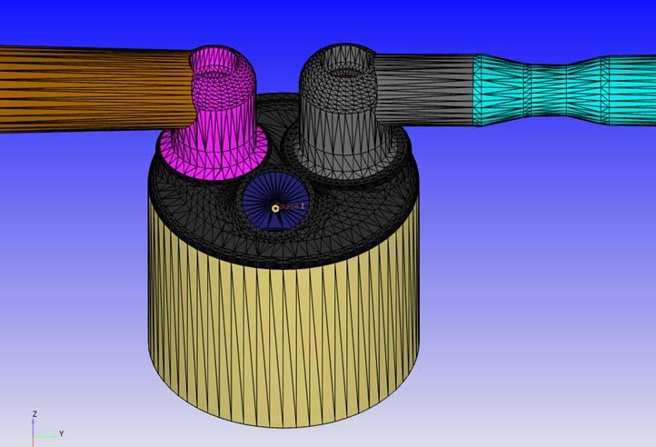 Examples of 3 D simulations In cylinder flow and