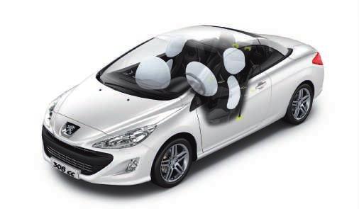 FEEL SAFE. Inside the Peugeot 308 CC you feel a real sense of serenity both in the coupé and cabriolet configuration.