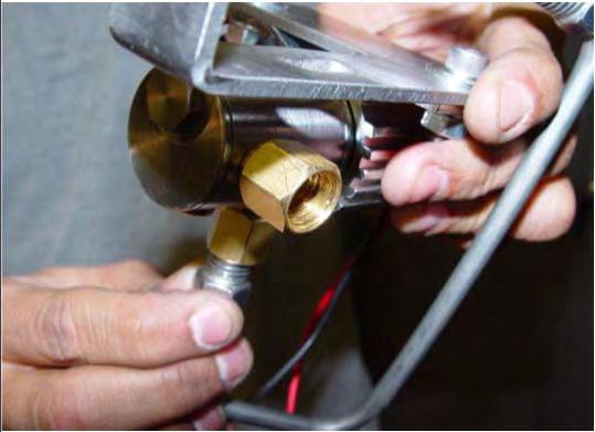 To Master Cylinder Front Brake Line Plugged To HCU To Master Cylinder NOTE: Using Teflon tape on flare fitting threads is generally not recommended, however, if used do not cover any portion of line