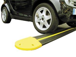 Our speed bumps cut to length to suit your site: The SpeedStopper range is unique in the UK because the rubber speed bumps can be supplied cut to the exact length to improve safety on your site.