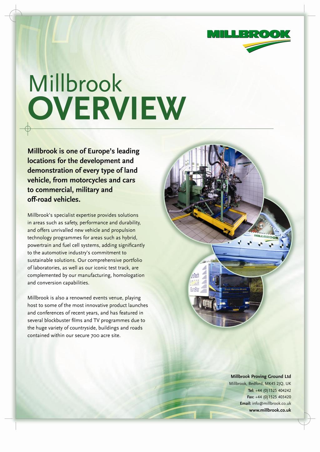 Millbrook Test Report