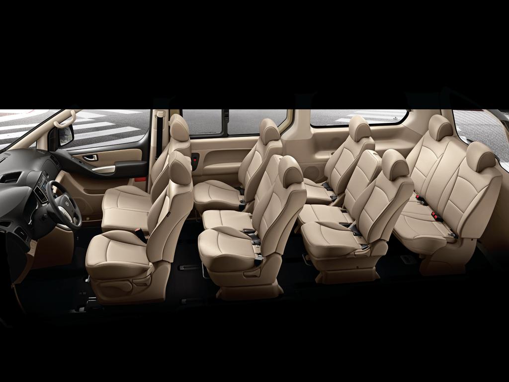 EXPAND YOUR SEATING CAPACITY Extreme comfort and spacious interior of H-1 is matched only by its practical and sophisticated