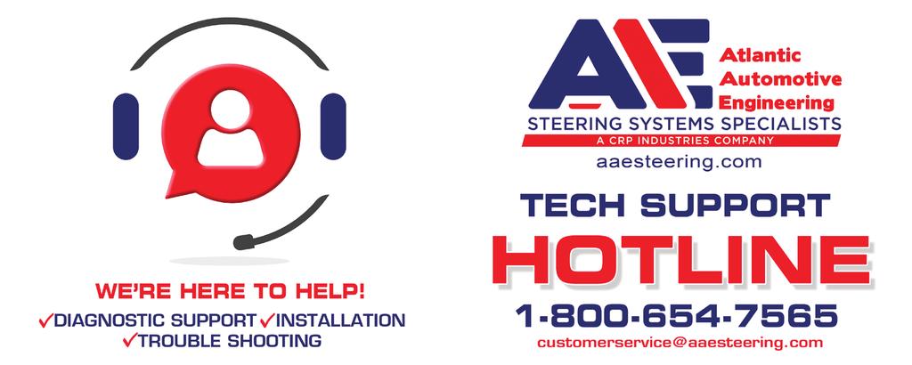 Top 10 Reasons to Add AAE s NEW Steering Program to Your Aftermarket Replacement Parts Options! 1.With over 29 years of Steering Systems manufacturing experience, you can expect Best In Class performance from AAE s New products.