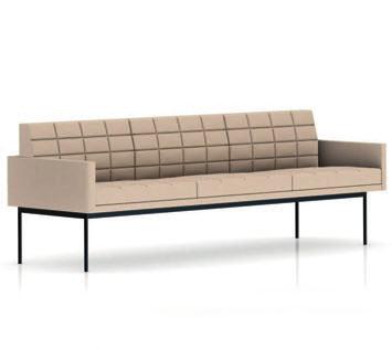 Tuxedo Three Seat Sofa, With Arms Designer: Bassam Fellows Designed to anchor lounge spaces without visually overpowering their surroundings, Tuxedo is precisely proportioned and exquisitely detailed.
