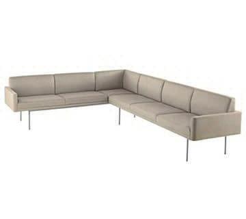 Tuxedo Five Seat Corner Sofa Designer: Ward Bennett Designed to anchor lounge spaces without visually overpowering their surroundings, Tuxedo is precisely proportioned and exquisitely detailed.