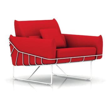 Wireframe Club Chair Designers: Sam Hecht & Kim Colin Visually speaking of softness and volume contained within a formal frame, the Wireframe Sofa Group exemplifies contrasting tension.