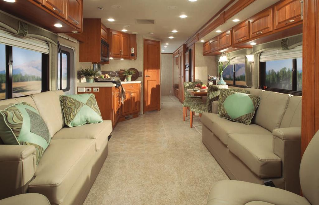 Select models offer the incomparable spaciousness of our