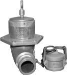 Teflon not available. Fig. 603ALF same as 603ALV, but with flanged outlet for 2", 3" and 4". Fig. 603C outlet companion flanges.