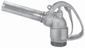 Vacuum breaker (optional) allows product to drain from spout into tank.