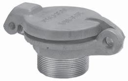 Available as a complete unit, brass adaptor separate, or brass cap and chain separate. Buna-N gasket. Fig. 307P 2" cap only drilled and tapped with 3/8" Fig. 307 or ½" NPT hole for probe.