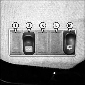The center position of the switch turns the front and rear work lights OFF. The signal lamp in the switch will be ON when the switch is activated.