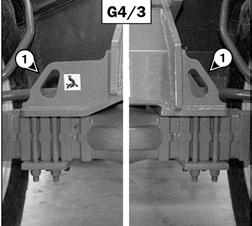 2/3 2/4 WARNING Ensure that the trailer has the size and load capacity sufficient for transporting the telescopic handler. Tighten the chains and binders (fig. 2/5).