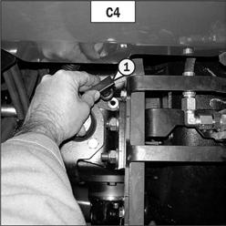 C3 - A/C COMPRESSOR BELT TEN- SION CHECK - ADJUST - Open the engine cover. - Remove the fastening screws (1) (fig. C3/1).