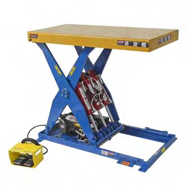 Lift Tables Scissor Lift Tables BHS Scissor Lift Tables (LT) vertically position materials at comfortable heights for improved ergonomics and productivity.