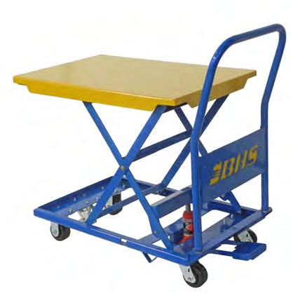 springs keep load level and at a safe working height Adjustable spring tension with labeled graduations for quick and easy adjustments SMLT Model Vertical Travel Height Table Overall Dimensions