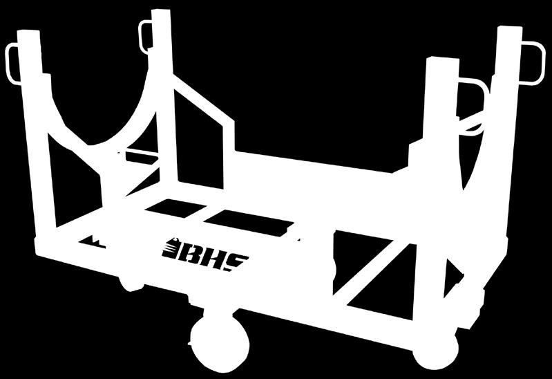 ) Heavy-duty steel construction for added reliability Four-way fork pocket design enables transporting from the ends or sides of the unit by pallet truck or forklift, allowing optimum positioning