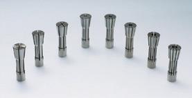 ewer collet types means easier collet management! φ0.5~3.175 φ1~7 8pcs. 8pcs. onger cutter lie using through-spindle capability P.