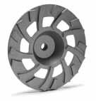 ACCESSORIES ACCESSORIES Recommended 7" Cup Wheels For A Variety Of Applications Single Row Grinding Cup Wheels Double Row