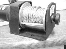 Free spool is operated by the pull knob, which disengages the motor from the spool. Wire can then be pulled out without using the electric motor.