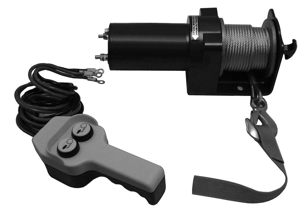 2,000 LB. REMOTE CONTROL UTILITY ELECTRIC WINCH Model 92860 SET UP AND OPERATING INSTRUCTIONS Visit our website at: http://www.harborfreight.com Read this material before using this product.