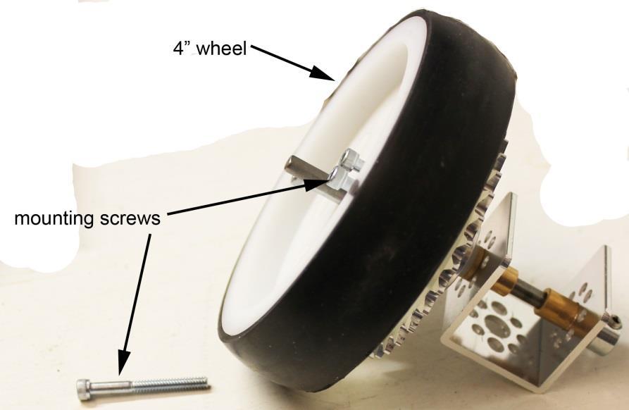 screws to tighten wheel to sprocket and axle