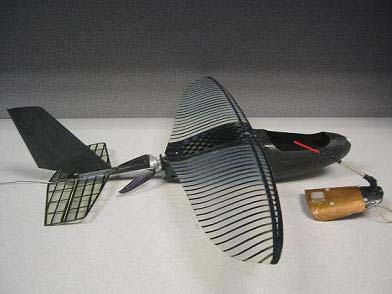 The horizontal tail of the aircraft was fabricated in a similar manner as that of the wing. A vertical tail was constructed from balsa, sandwiched between two layers of carbon fiber.