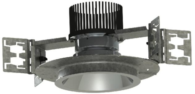 691 Downlight 6" Fixed Round Commercial series, round downlight with multiple lens options.