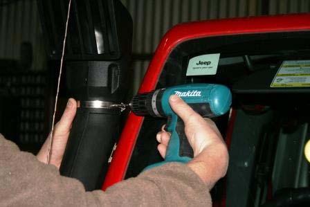100 Ensure that the top of the snorkel matches the top of the slot cut in the Air