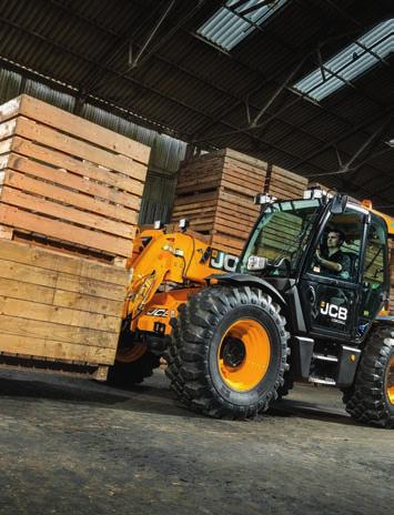 The JCB AGRI Pro features the highest levels of comfort, easy operation and controllability. INTUITIVE BRAKING DualTech VT reduces the need to use the brakes when rehandling.