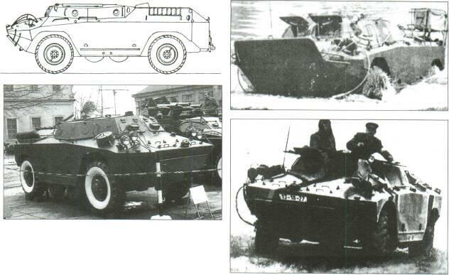4x4 VEHICLES Top: FUG 14x4) without armament Above: FUG (4x4) without armament Above right:
