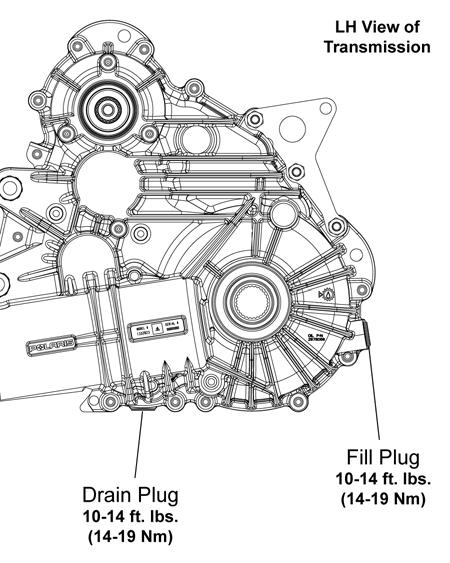 (14-19 Nm) Front Gearcase Demand Drive Plus 6.75 oz. (200 ml) 8-10 ft. lbs.