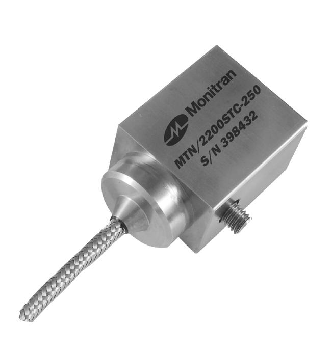 2200 Series Sensor Guide Special Purpose Special Purpose MTN/2200T-4P/C General purpose top-entry constant current accelerometer with isolated AC and temperature outputs.