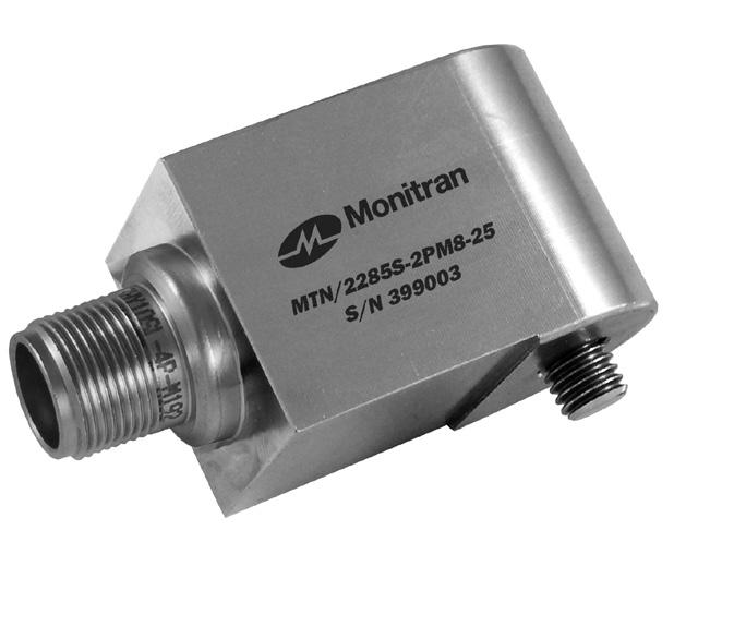 2200 Series Sensor Guide MTN/2285W Submersible, general purpose, top-entry velocity transducer with DC output.