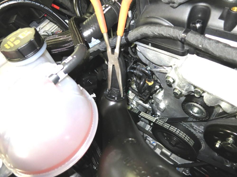 f. Open the air intake kit package and make sure all parts are included.