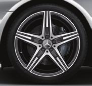 AMG Light-alloy wheels Bodystyling Interior 02 48.3 cm 19" 03 48.3 cm 19" 04 48.3 cm 19" 02 AMG 5-spoke wheel Finish: silver/high-sheen Wheel: 8.5 J x 19 ET 35.