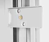 All-steel construction and doublebitted, key-coded cylinder locks provide
