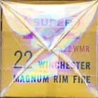 Product code SX22WMR on ends. "B" bottom. WMR-4.22 WIN. MAGNUM RIM FIRE (PROOF).
