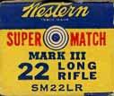 The "SUPER MATCH MARK III" Issues In 1952 Western introduced the "Super Match Mark III". It again had a reduced velocity over the older Mark I and Mark II issues.