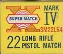 The "SUPER MATCH MARK IV" Issues The Western Cartridge Company was late with a.22 rimfire loading for the competitive pistol shooters.
