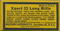 1937-1959 "XPERT Issues LONG RIFLE