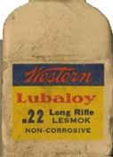 "LESMOK LUBALOY".   89B on left end flap only.