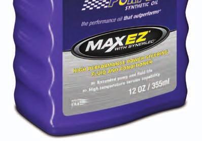 efficiently. Max EZ is compatible and can be mixed with conventional power steering fluids and has excellent seal compatibility. D-445 Viscosity cst @ 40 C 48 cst @ 100 C 8.