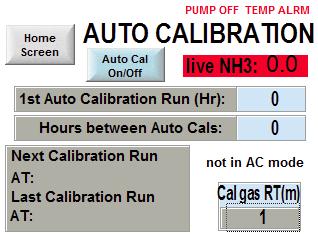 Modifying/Checking Auto Calibration Settings Main Menu-> Auto Cal Settings-> From this screen you can: Modify or check the upcoming hour (0-24) to begin 1 st Auto Cal Run.
